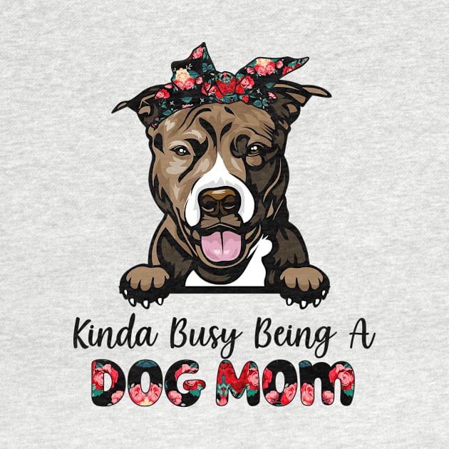 Funny Coolest Pit Bull Dog Mom For Dog Lover Gift Idea by DanielHeresmo